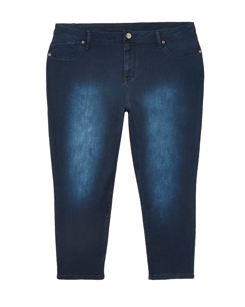 Front of plus size Jardine Denim Capri by Meri Skye | Dia&Co | dia_product_style_image_id:122874